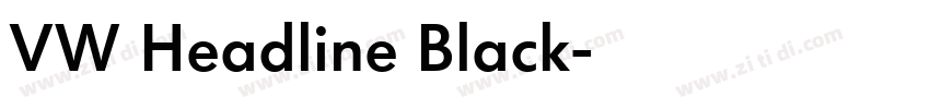 VW Headline Black字体转换